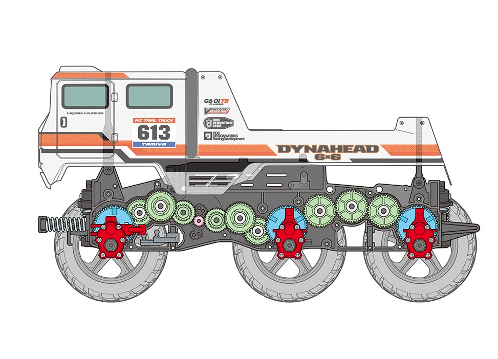 58660 Tamiya | Dynahead 6x6