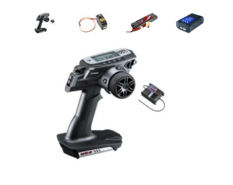 1/10 Electric LiPo Intermediate Combo (with ESC) Combo B - LiPo Battery and Metal Geared Servo Bundle